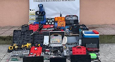 Tamirhane hırsızları yakalandı