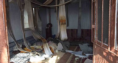 Tarım işçilerinin kaldığı ev yangında kullanılamaz hale geldi