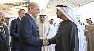 TBMM Başkanı Kurtulmuş, BAE Devlet Başkanı Al Nahyan ile görüştü