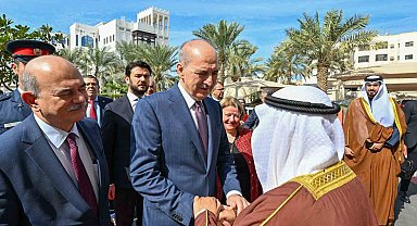 TBMM Başkanı Kurtulmuş, Bahreyn Şura Meclisi Başkanı Al Saleh ile görüştü