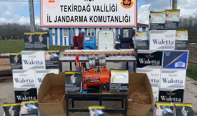 Tekirdağ'da kaçak sigara operasyonu