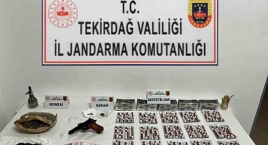 Tekirdağ'da silah ve uyuşturucu operasyonu