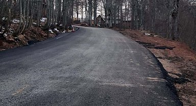 Teleferiğin son durağına otopark ve yol