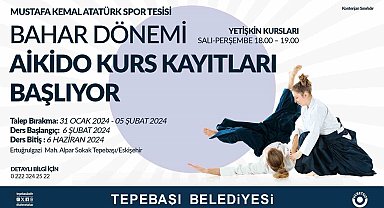 Tepebaşında bahar dönemi aikido kurs kayıtları başlıyor