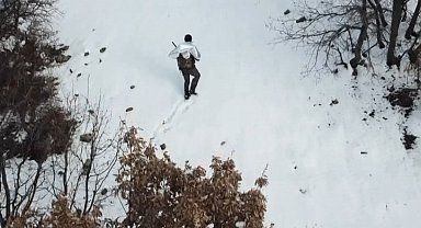 Tunceli'de kaçak avcı, drondan kaçamadı