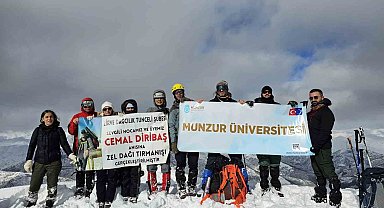 Tuncelili akademisyen anısına tırmanış