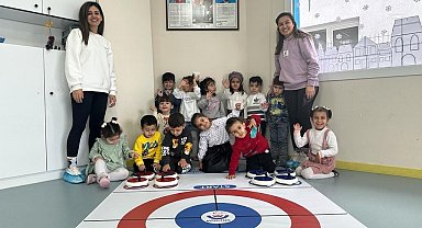Turgutlu'da ilk kez 'Floor Curling' heyecanı yaşandı