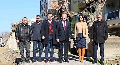 Turgutlu'nun Dutlu Yol'unda çalışma başladı