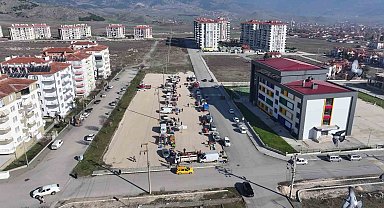 Turhal'ın 4'üncü pazar yeri hizmete başladı