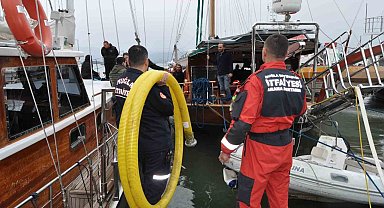 Ünlü spikerin batmak üzere olan teknesi son anda kurtarıldı