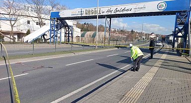 Üst geçidi kullanmayınca canından oldu
