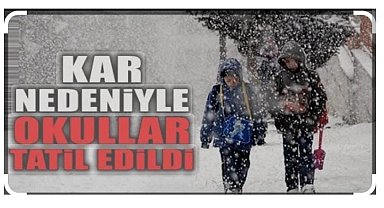 Uzunköprü'de okullara 1 günlük kar tatili