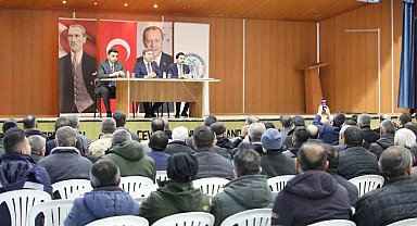 Vali Aydoğdu, Refahiye'de köy muhtarlarıyla bir araya geldi
