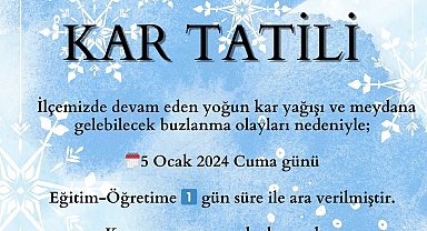 Van'ın Muradiye ve Saray ilçelerinde eğitime 1 gün ara verildi