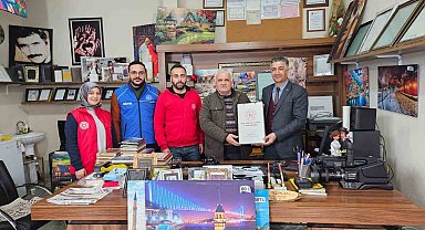 Varto Gençlik ve Spor Müdürü Aktaş'tan İHA muhabirine ziyaret