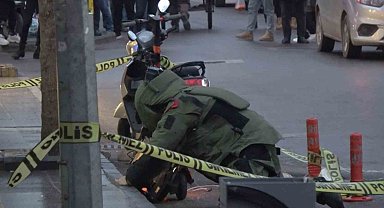 Yalova'da scooter üzerine bırakılan şüpheli çanta fünyeyle patlatıldı