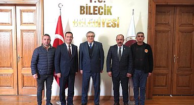 Yeni Başkan Kaya'ya hayırlı olsun ziyareti