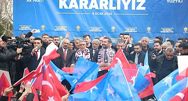 Yeniden aday olan Başkan Şerifoğulları'na coşkulu karşılama