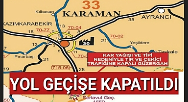 Yola çıkacaklar dikkat kar ve tipi nedeniyle o yol geçişe kapatıldı