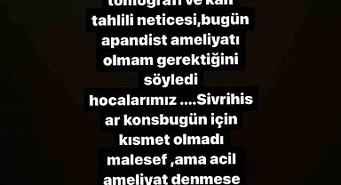 Yolda rahatsızlanan şarkıcı Alişan, Bursa'da hastaneye kaldırıldı