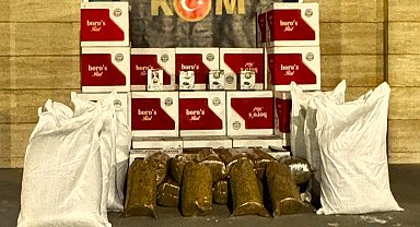 Yozgat'ta 410 bin makaron ve 247 kilogram kaçak tütün ele geçirildi