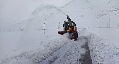 Yüksekova'da kapalı yollar açılıyor