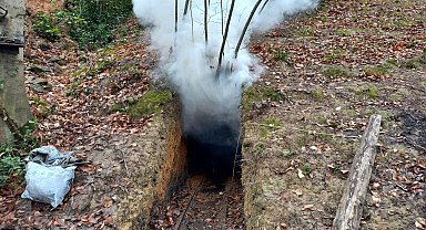 Zonguldak'ta 7 kaçak ocak imha edildi