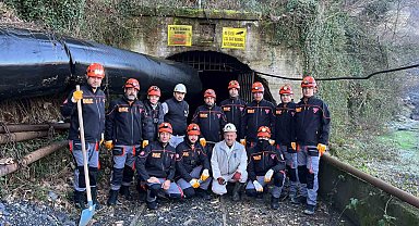 Zonguldaklı madencilerden PAKUT'a tahkimat eğitimi