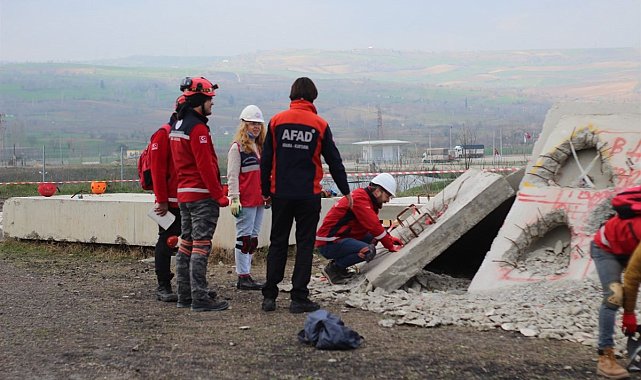 100 bin arama kurtarma personeli için Tekirdağ'da afet eğitimi