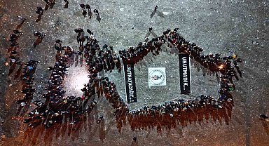 120 kişiye mezar olan Eda Apartmanı'nın bulunduğu alanda hüzünlü anma