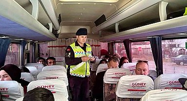 21 araç trafikten men edildi