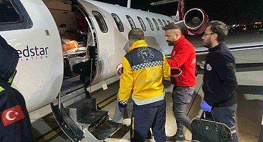 3 aylık bebek ambulans uçak ile Konya'ya sevk edildi