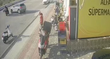 'U' dönüşü motosiklet sürücüsünün yaralanmasıyla sonuçlandı