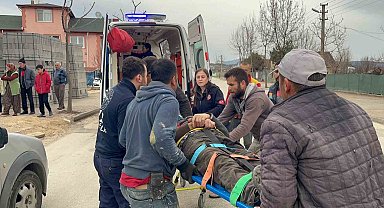 62 yaşındaki inşaat işçisi merdivenlerden düşerek yaralandı