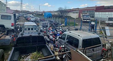 73 tescilsiz motosiklet trafikten men edildi
