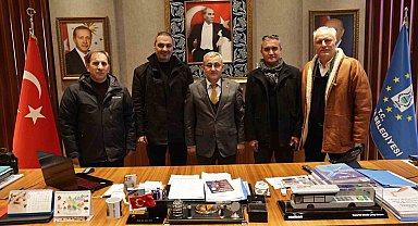 Adnan İnal ve yönetim kurulu üyelerinden Başkan Işık'a ziyaret