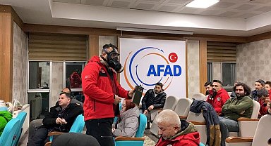 AFAD'dan hazmat eğitimi aldılar