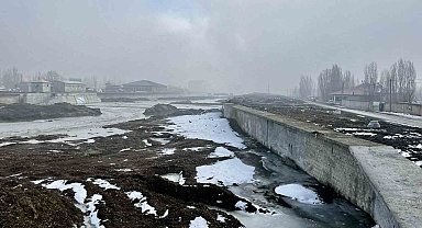 Ağrı'da sis ve don meydana geldi