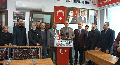 AK Parti Küçükçekmece Belediye Başkan Adayı Aziz Yeniay, 15 Temmuz Gaziler Platformunu ziyaret etti