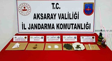 Aksaray jandarmadan uyuşturucu operasyonu: 5 gözaltı