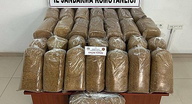 Aksaray'da durdurulan yolcu otobüsünde 168 kilo kaçak tütün ele geçirildi