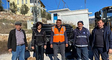 Akseki'de kooperatiflere sulama borusu hibe edildi
