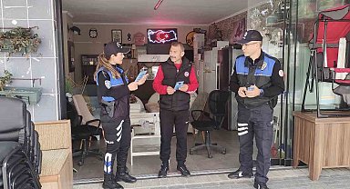 Alanya'da ikinci el eşya satıcılarına 'suç eşyasını satın alma' bilgilendirmesi