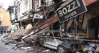 Alanya'da iş merkezindeki yangın 5 dükkan ve 1 araç kullanılamaz hale getirdi