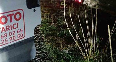 Alkollü sürücü otomobili ile dereye düştü