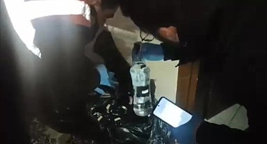 Amasya Valiliği sahte içki operasyonunun görüntülerini paylaştı