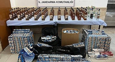 Amasya'da sahte içki ve kaçak sigara operasyonu