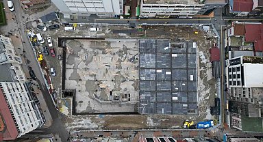 Anakent Otopark ve Meydan inşaatının yüzde 70'i tamamlandı