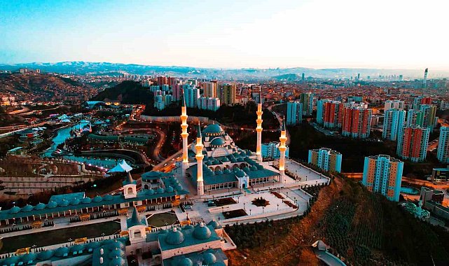 Ankara camileri havadan görüntülendi