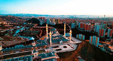 Ankara camileri havadan görüntülendi